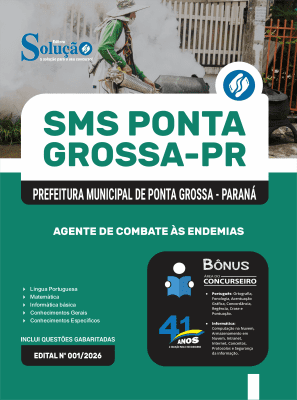 Apostila Prefeitura de Ponta Grossa-PR 2026 - Agente de Combate às Endemias - Imagem 3