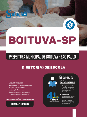 Apostila Prefeitura de Boituva-SP 2026 - Diretor(a) de Escola - Imagem 3