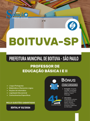 Apostila Prefeitura de Boituva-SP 2026 - Professor de Educação Básica I e II - Imagem 3