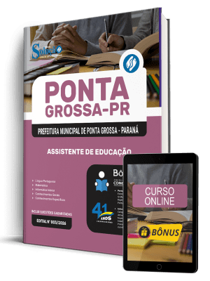 Apostila Prefeitura de Ponta Grossa-PR 2026 - Assistente de Educação - Imagem 1