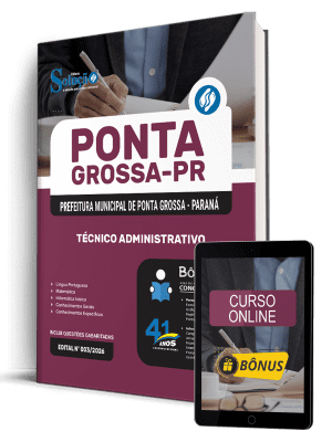 Apostila Prefeitura de Ponta Grossa-PR 2026 - Técnico Administrativo - Imagem 1
