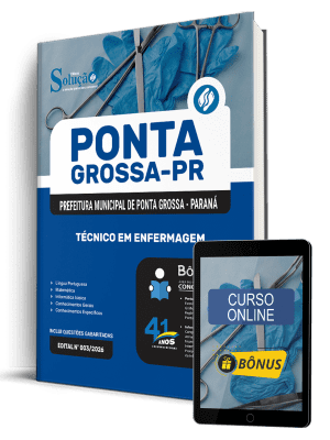 Apostila Prefeitura de Ponta Grossa-PR 2026 - Técnico em Enfermagem - Imagem 1