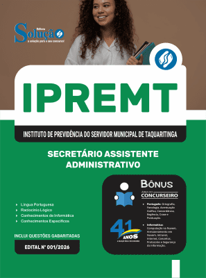 Apostila IPREMT 2026 - Secretário Assistente Administrativo - Imagem 3