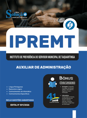 Apostila IPREMT 2026 - Auxiliar de Administração - Imagem 3