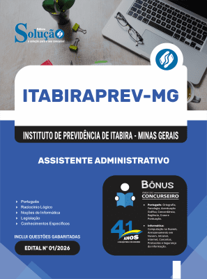 Apostila ITABIRAPREV 2026 - Assistente Administrativo - Imagem 3