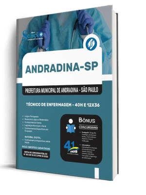 Apostila Prefeitura de Andradina-SP 2026 - Técnico de Enfermagem - 40h e 12x36 - Imagem 2