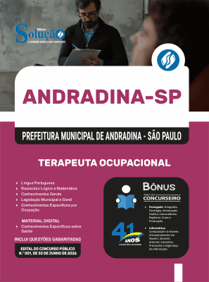 Apostila Prefeitura de Andradina-SP 2026 - Terapeuta Ocupacional - Imagem 3