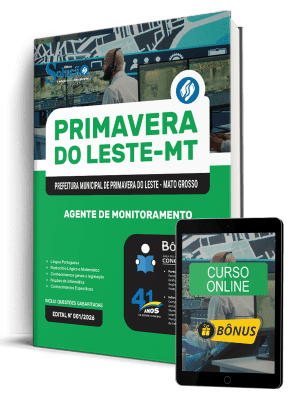 Apostila Prefeitura de Primavera do Leste-MT 2026 - Agente de Monitoramento - Imagem 1