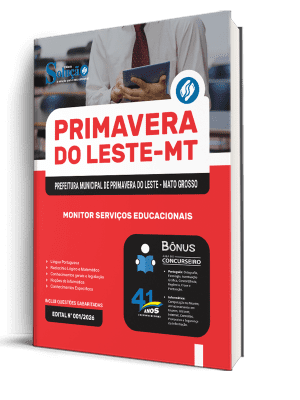 Apostila Prefeitura de Primavera do Leste-MT 2026 - Monitor Serviços Educacionais - Imagem 2