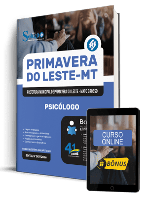 Apostila Prefeitura de Primavera do Leste-MT 2026 - Psicólogo - Imagem 1