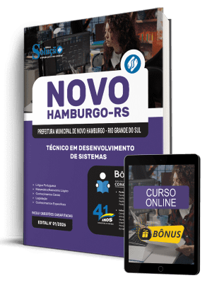 Apostila Prefeitura de Novo Hamburgo-RS 2026 - Técnico em Desenvolvimento de Sistemas - Imagem 1