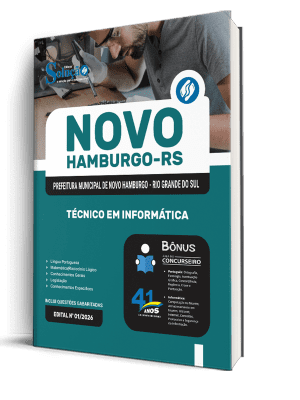 Apostila Prefeitura de Novo Hamburgo-RS 2026 - Técnico em Informática - Imagem 2