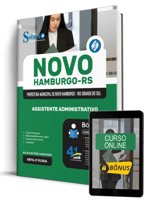 Apostila Prefeitura de Novo Hamburgo-RS 2026 - Assistente Administrativo - Imagem 1
