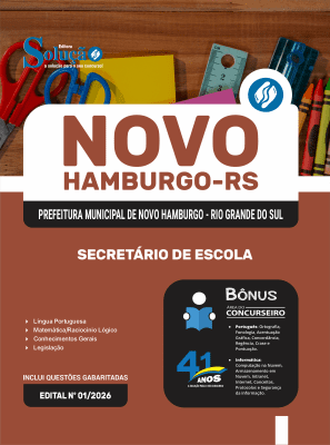 Apostila Prefeitura de Novo Hamburgo-RS 2026 - Secretário de Escola - Imagem 3