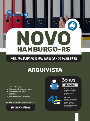 Apostila Prefeitura de Novo Hamburgo-RS 2026 - Arquivista - Imagem 3