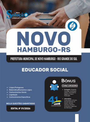 Apostila Prefeitura de Novo Hamburgo-RS 2026 - Educador Social - Imagem 3