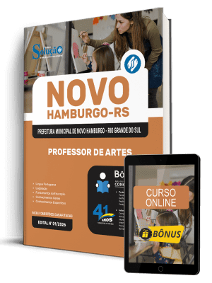 Apostila Prefeitura de Novo Hamburgo-RS 2026 - Professor de Artes - Imagem 1