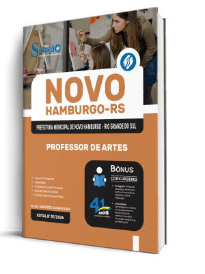 Apostila Prefeitura de Novo Hamburgo-RS 2026 - Professor de Artes - Imagem 2