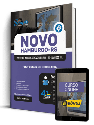 Apostila Prefeitura de Novo Hamburgo-RS 2026 - Professor de Geografia - Imagem 1
