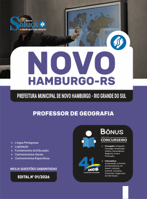 Apostila Prefeitura de Novo Hamburgo-RS 2026 - Professor de Geografia - Imagem 3