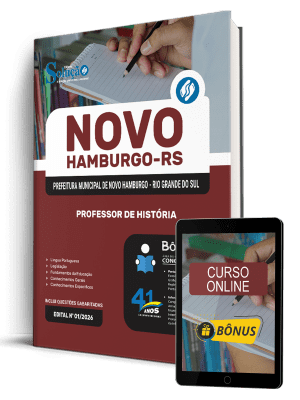 Apostila Prefeitura de Novo Hamburgo-RS 2026 - Professor de História - Imagem 1