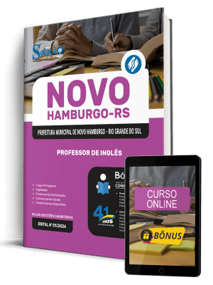 Apostila Prefeitura de Novo Hamburgo-RS 2026 - Professor de Inglês - Imagem 1
