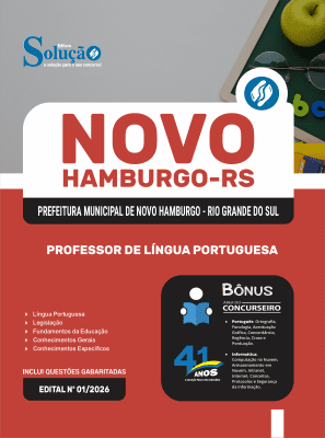 Apostila Prefeitura de Novo Hamburgo-RS 2026 - Professor de Língua Portuguesa - Imagem 3