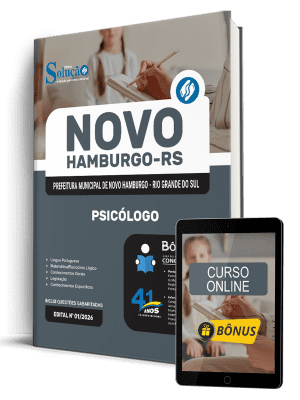 Apostila Prefeitura de Novo Hamburgo-RS 2026 - Psicólogo PS - Imagem 1