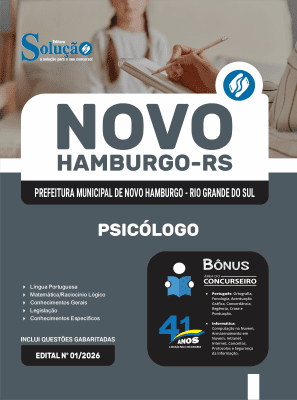 Apostila Prefeitura de Novo Hamburgo-RS 2026 - Psicólogo PS - Imagem 3