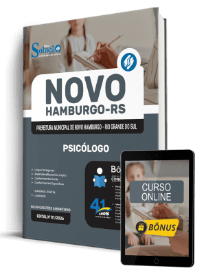 Apostila Prefeitura de Novo Hamburgo-RS 2026 - Psicólogo PS - Imagem 1