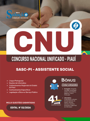 Apostila Concurso Unificado PI 2026 - SASC-PI - Agente Superior de Serviços - Assistente Social - Imagem 3