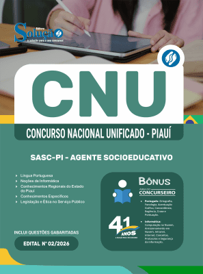 Apostila Concurso Unificado PI 2026 - SASC-PI - Agente Socioeducativo - Imagem 3