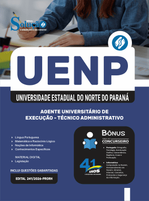 Apostila UENP 2026 - Agente Universitário de Execução - Técnico Administrativo - Imagem 3