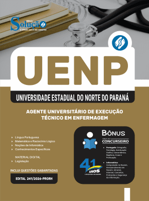 Apostila UENP 2026 - Agente Universitário de Execução - Técnico em Enfermagem - Imagem 3