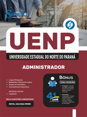 Apostila UENP 2026 - Agente Universitário Profissional - Administrador - Imagem 3