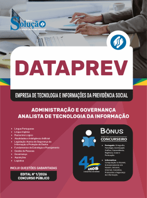 Apostila DATAPREV 2026 - Analista de Tecnologia da Informação - Administração e Governança - Imagem 3