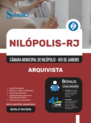 Apostila Câmara de Nilópolis-RJ 2026 - Arquivista - Imagem 3