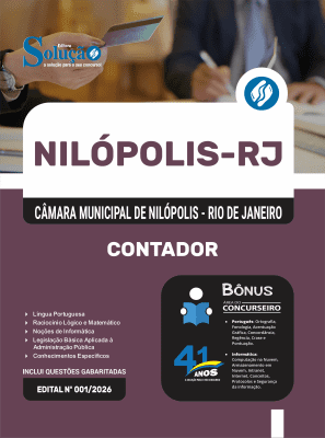 Apostila Câmara de Nilópolis-RJ 2026 - Contador - Imagem 3