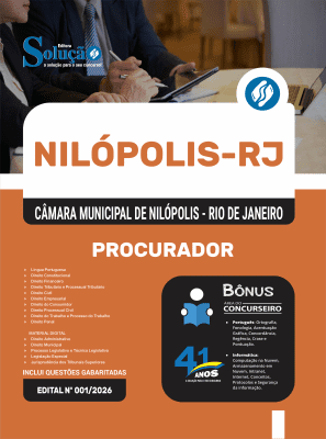 Apostila Câmara de Nilópolis-RJ 2026 - Procurador - Imagem 3