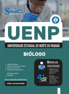 Apostila UENP 2026 - Agente Universitário Profissional - Biólogo - Imagem 3