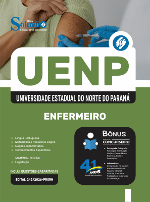 Apostila UENP 2026 - Agente Universitário Profissional - Enfermeiro - Imagem 3