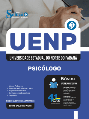 Apostila UENP 2026 - Agente Universitário Profissional - Psicólogo - Imagem 3