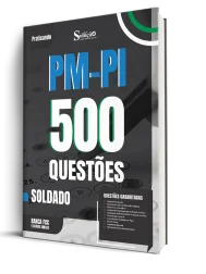 Capa Caderno de Questões PM-PI - Soldado - 500 Questões Gabaritadas