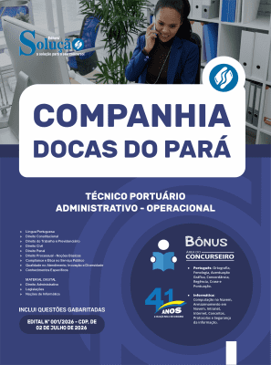 Apostila CDP-PA 2026 - Técnico Portuário Administrativo - Operacional - Imagem 3