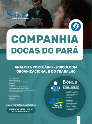 Apostila CDP-PA 2026 - Analista Portuário - Psicologia Organizacional e do Trabalho - Imagem 3