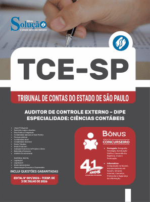 Apostila TCE-SP 2026 - Auditor de Controle Externo - DIPE - Ciências Contábeis - Imagem 3