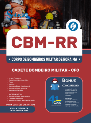 Apostila CBM-RR 2026 - Cadete Bombeiro Militar - Imagem 3