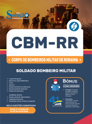 Apostila CBM-RR 2026 - Soldado Bombeiro Militar - Imagem 3