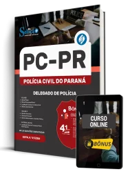 Capa Apostila PC-PR 2026 - Delegado de Polícia
