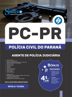 Apostila PC-PR 2026 em PDF - Agente de Polícia Judiciária - Imagem 1